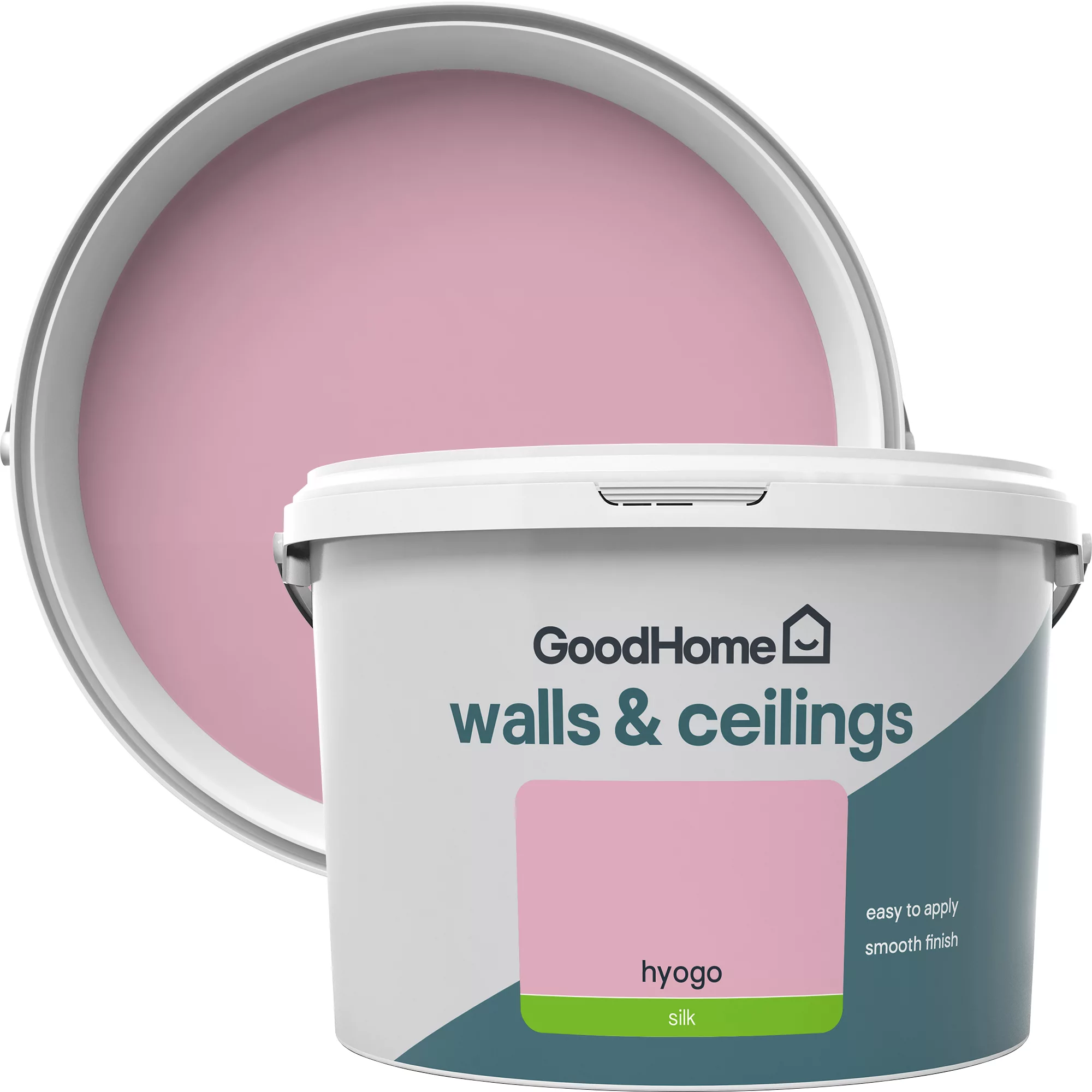 GoodHome Walls & Ceilings Hyogo Silk Emulsion Paint, 2.5L 3 GoodHome Walls & Ceilings Hyogo Silk Emulsion Paint, 2.5L