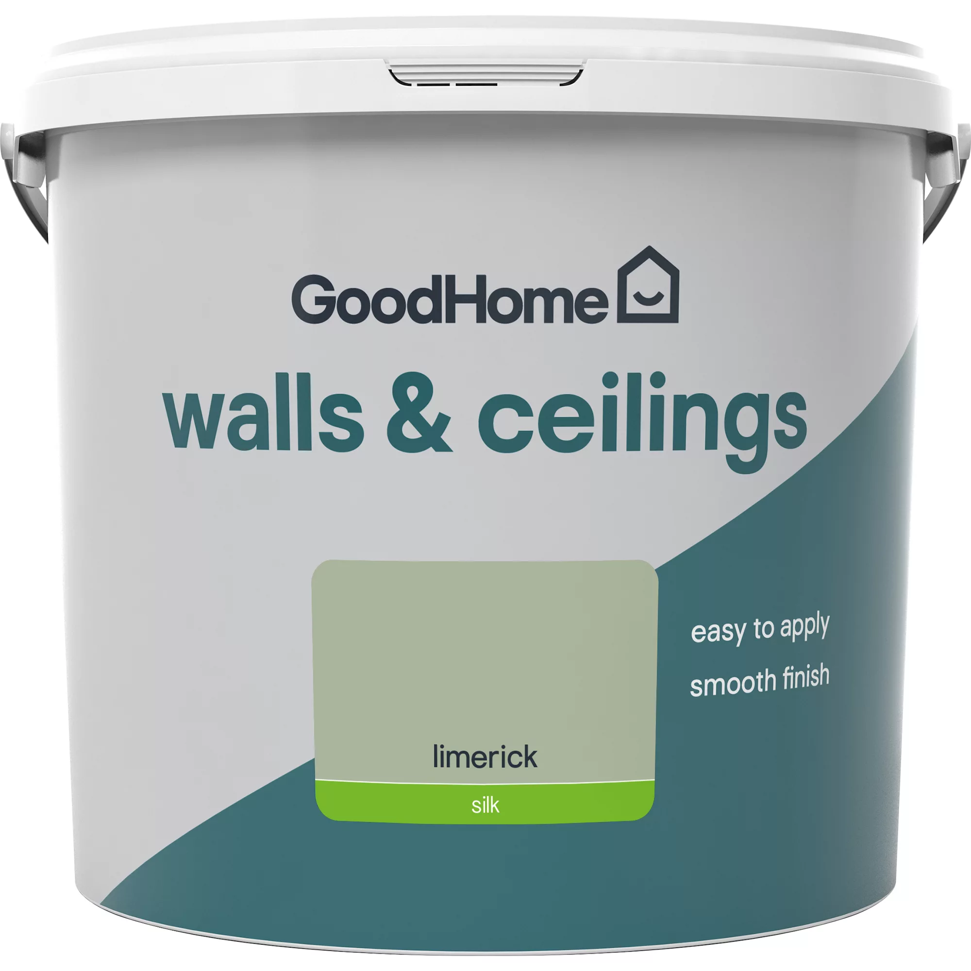 GoodHome Walls & Ceilings Limerick Silk Emulsion Paint, 5L 4 GoodHome Walls & Ceilings Limerick Silk Emulsion Paint, 5L - Image 2