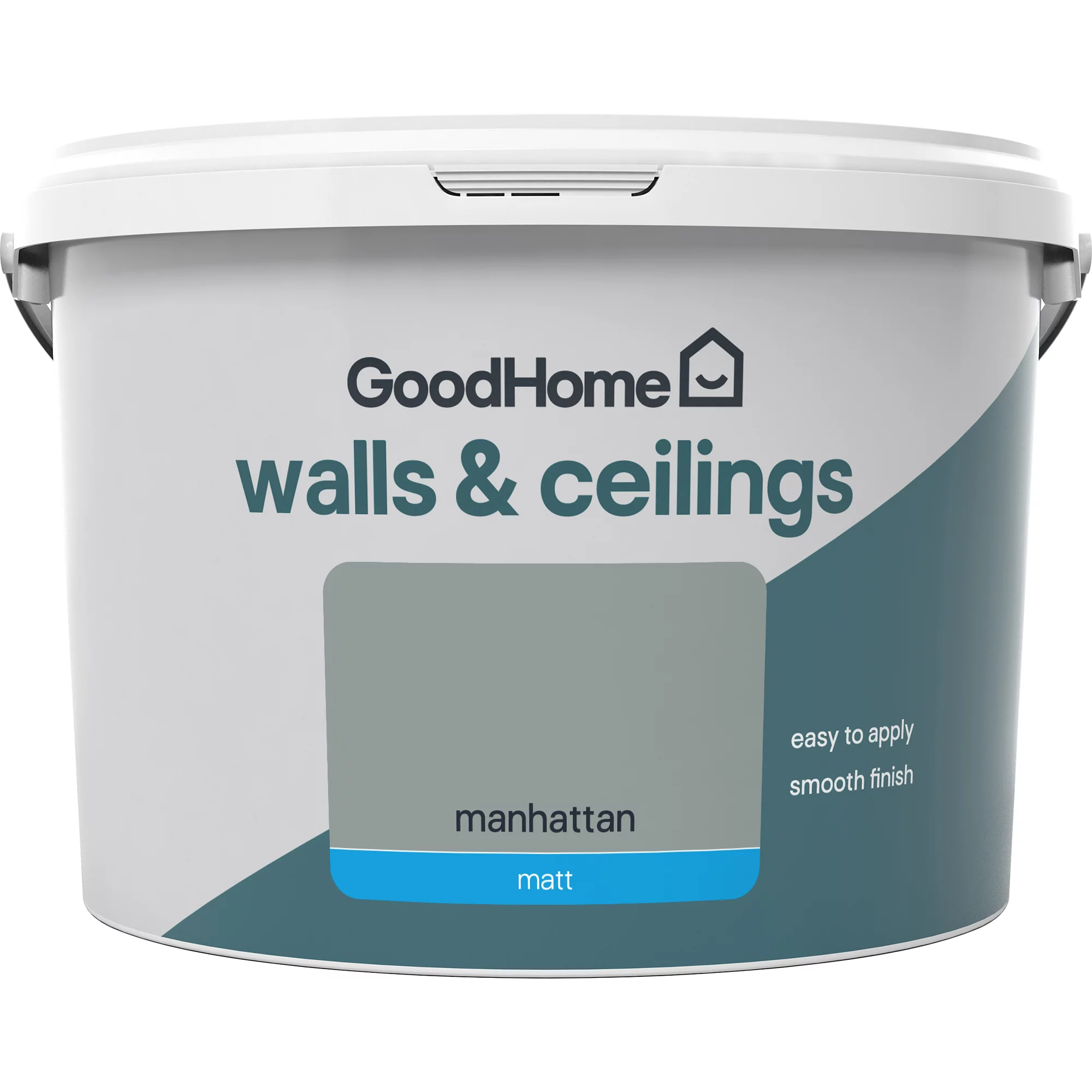 GoodHome Walls & Ceilings Manhattan Matt Emulsion Paint, 2.5L 4 GoodHome Walls & Ceilings Manhattan Matt Emulsion Paint, 2.5L - Image 2