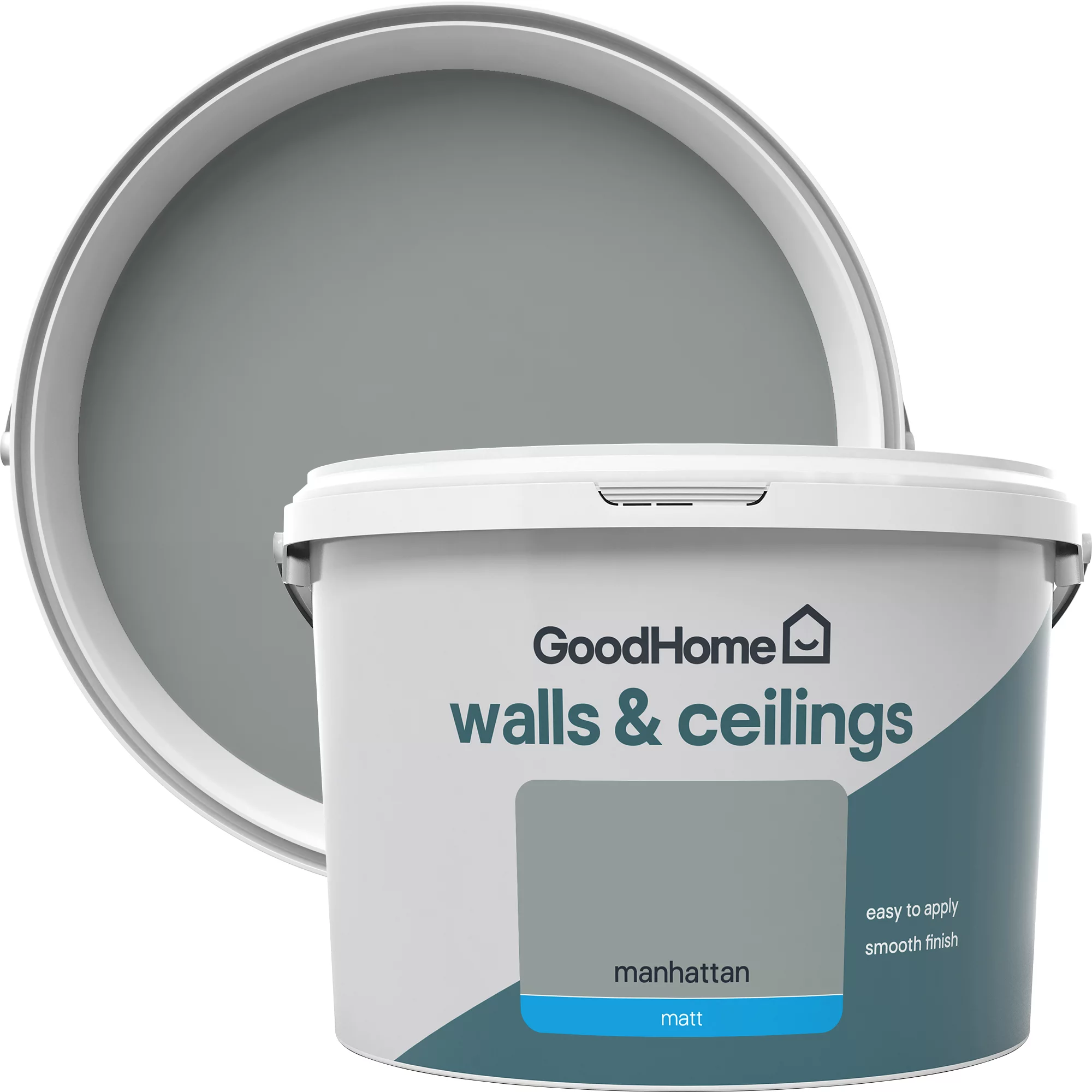 GoodHome Walls & Ceilings Manhattan Matt Emulsion Paint, 2.5L 3 GoodHome Walls & Ceilings Manhattan Matt Emulsion Paint, 2.5L