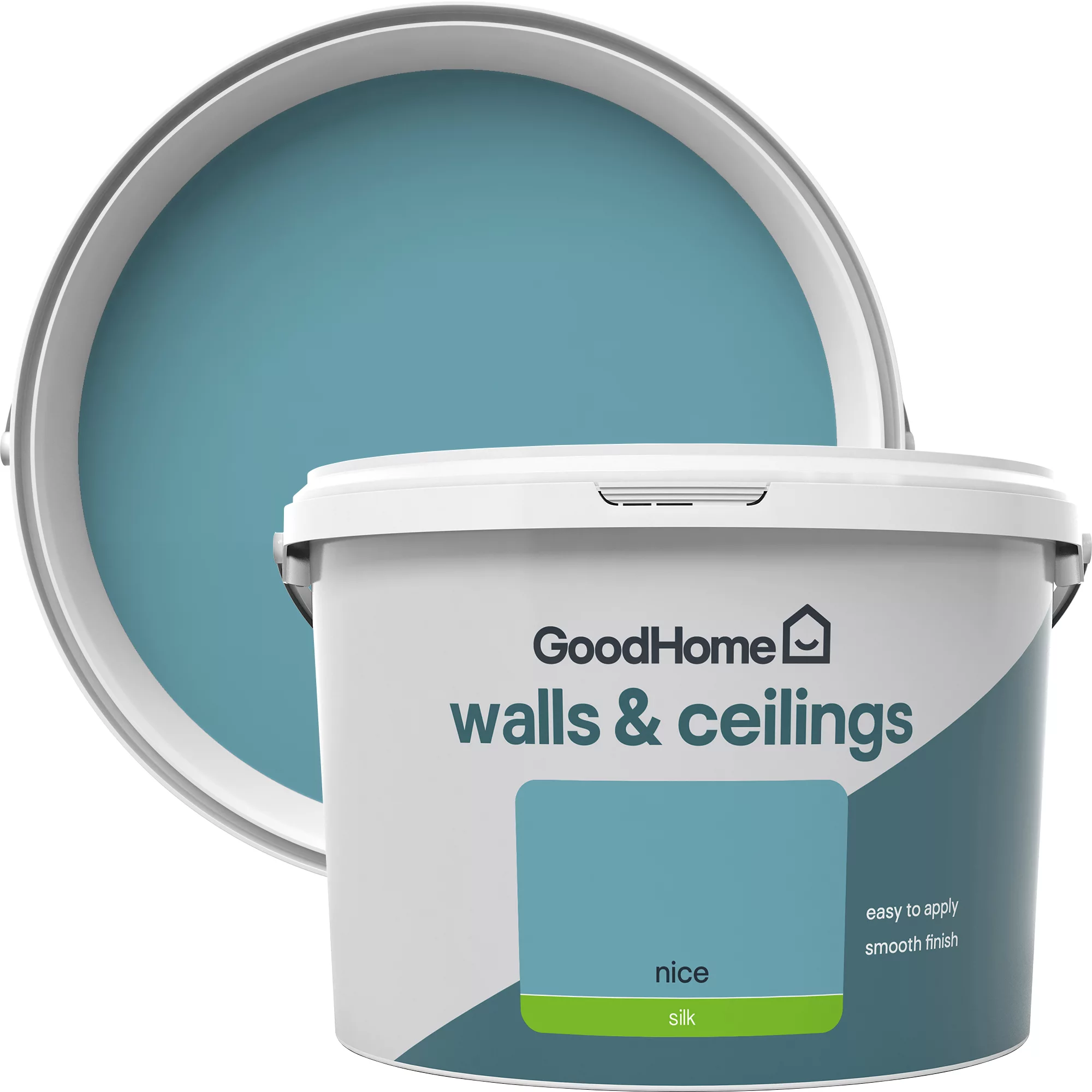 GoodHome Walls & Ceilings Nice Silk Emulsion Paint, 2.5L 3 GoodHome Walls & Ceilings Nice Silk Emulsion Paint, 2.5L