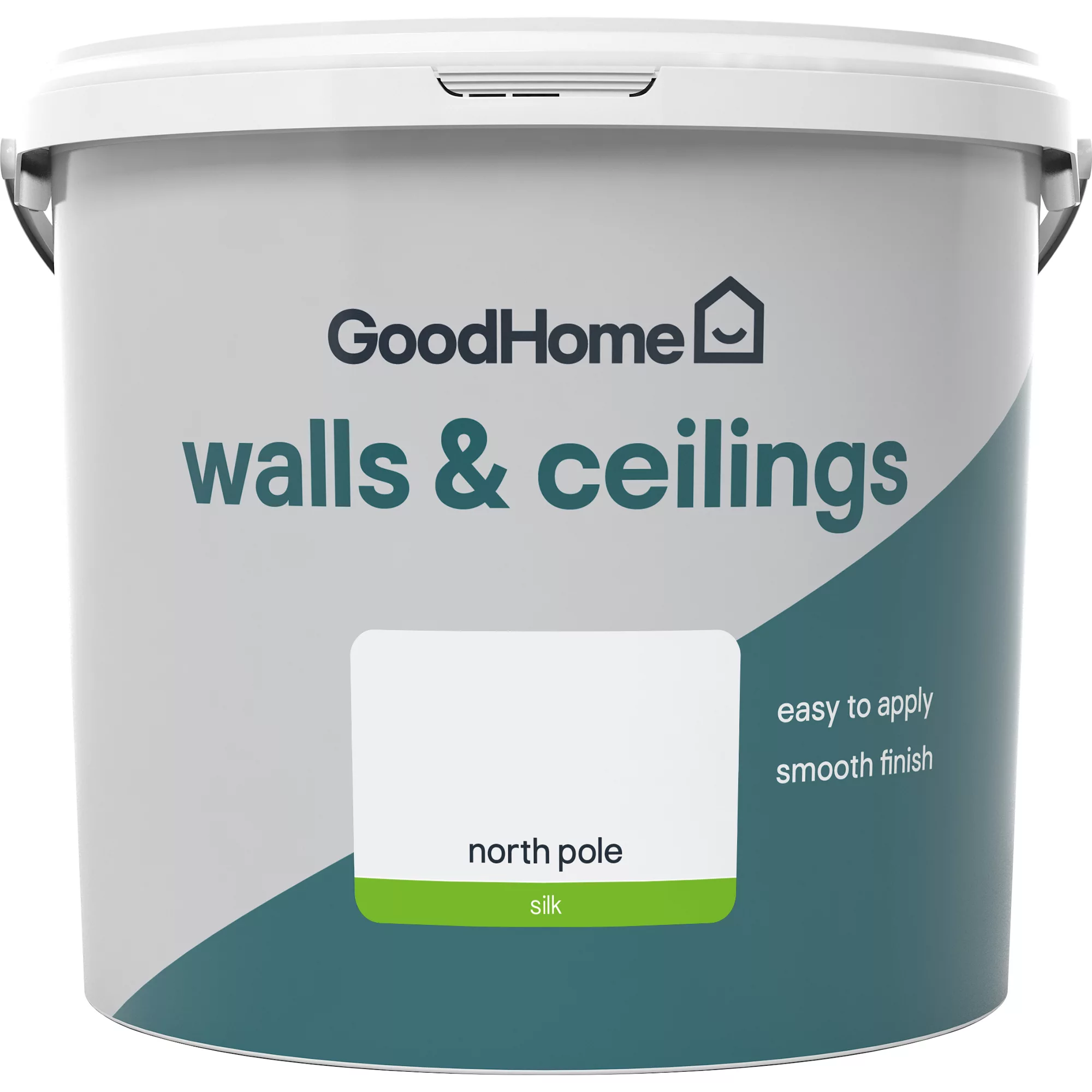 GoodHome Walls & Ceilings North Pole Silk Emulsion Paint, 5L 4 GoodHome Walls & Ceilings North Pole Silk Emulsion Paint, 5L - Image 2