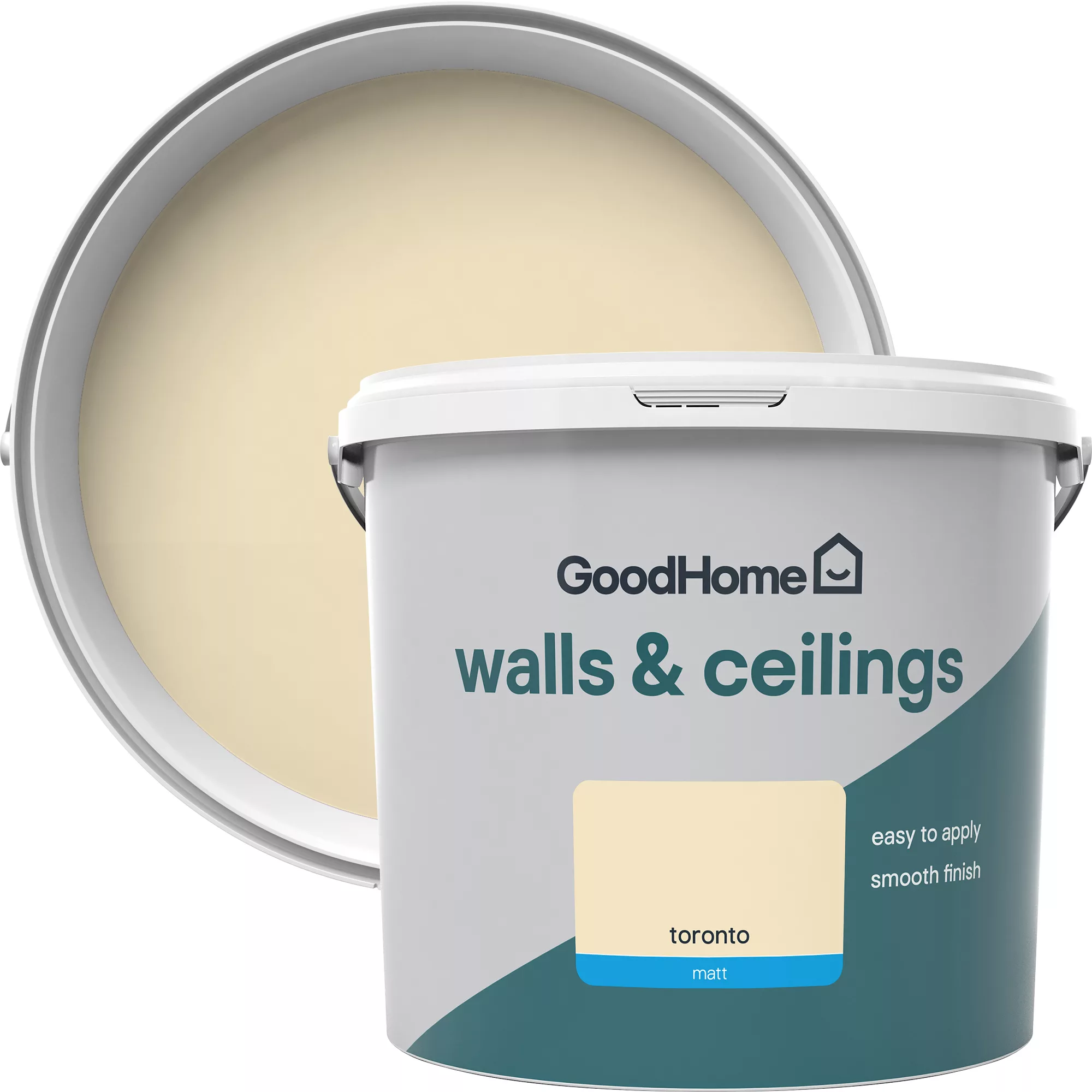 GoodHome Walls & Ceilings Toronto Matt Emulsion Paint, 5L 3 GoodHome Walls & Ceilings Toronto Matt Emulsion Paint, 5L