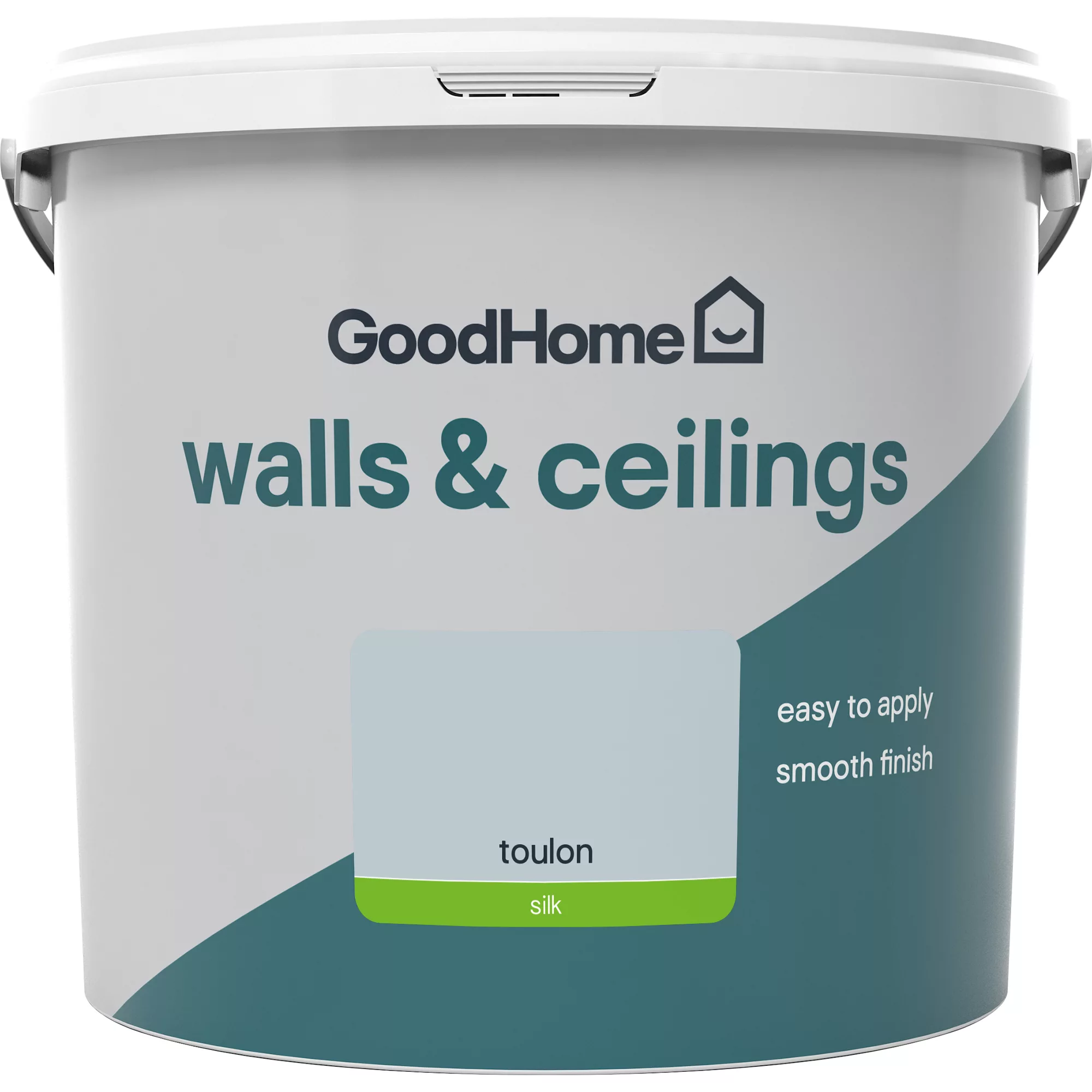 GoodHome Walls & Ceilings Toulon Silk Emulsion Paint, 5L 4 GoodHome Walls & Ceilings Toulon Silk Emulsion Paint, 5L - Image 2