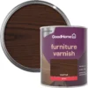 GoodHome Walnut Gloss Multi-surface Furniture Wood Varnish, 750ml -Goodhome goodhome walnut gloss multi surface furniture wood varnish 750ml5059340486895 21c