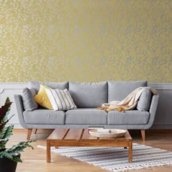GoodHome Wavendon Yellow Sprig Silver Effect Textured Wallpaper 12 GoodHome Wavendon Yellow Sprig Silver Effect Textured Wallpaper -Goodhome goodhome wavendon yellow sprig silver effect textured wallpaper5059340410456 21i