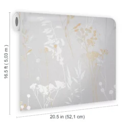 GoodHome Willot Grey Leaf Textured Wallpaper -Goodhome goodhome willot grey leaf textured wallpaper5059340410197 02t