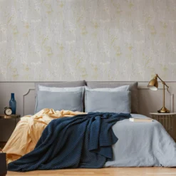 GoodHome Willot Grey Leaf Textured Wallpaper -Goodhome goodhome willot grey leaf textured wallpaper5059340410197 21i