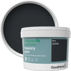 GoodHome Windowsills & Trims Liberty Smooth Matt Masonry Paint, 2.5L