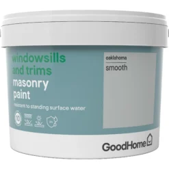 GoodHome Windowsills & Trims Oaklahoma Smooth Matt Masonry Paint, 2.5L -Goodhome goodhome windowsills trims oaklahoma smooth matt masonry paint 2 5l3663602520672 08c bq