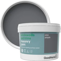 GoodHome Windowsills & Trims Oakland Smooth Matt Masonry Paint, 2.5L -Goodhome goodhome windowsills trims oakland smooth matt masonry paint 2 5l3663602520573 37c