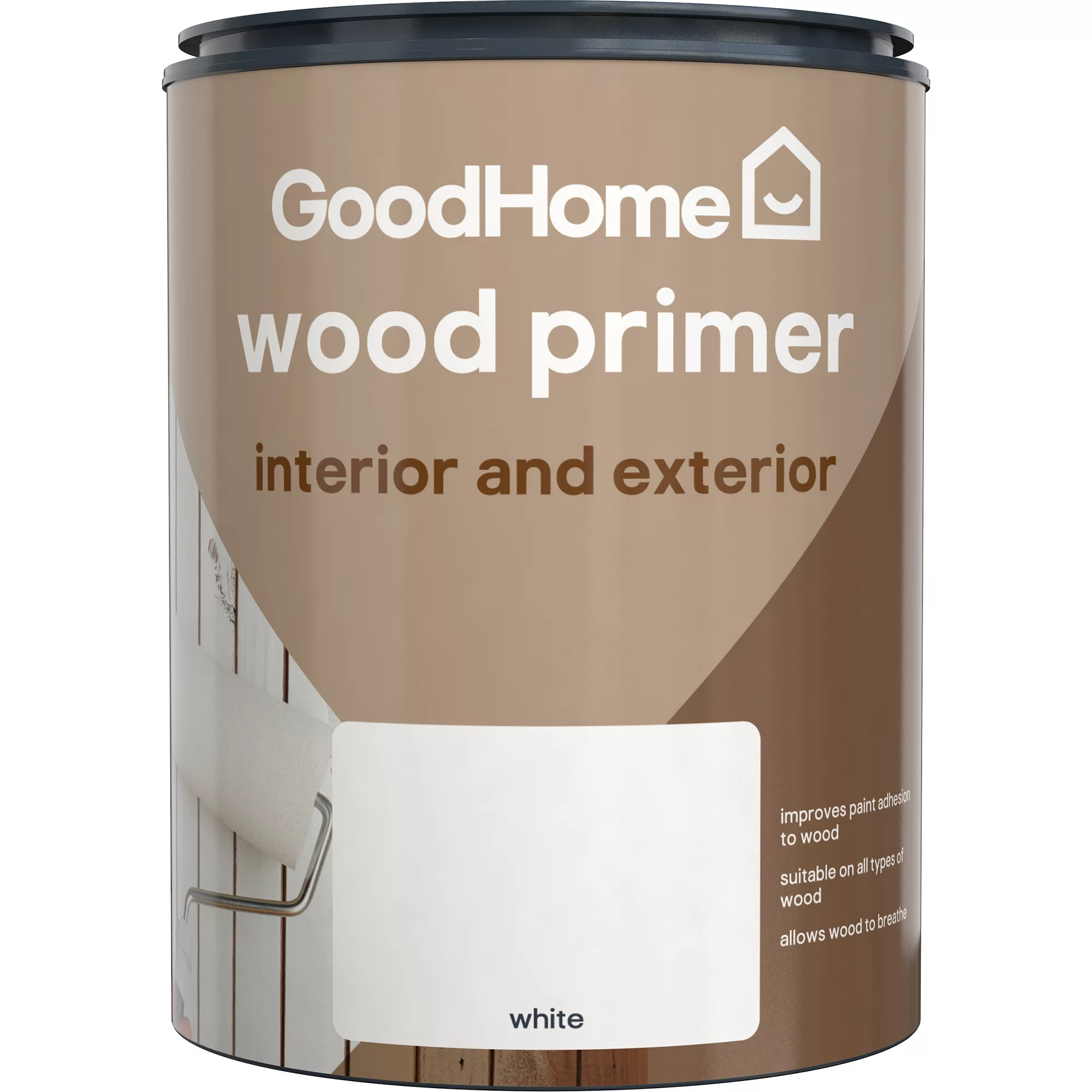 GoodHome Wood White Wood Primer & Undercoat, 750ml 4 GoodHome Wood White Wood Primer & Undercoat, 750ml - Image 2