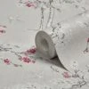 GoodHome Zumrut Grey & Plum Birds & Foliage Textured Wallpaper -Goodhome goodhome zumrut grey plum birds foliage textured wallpaper5059340487625 01c